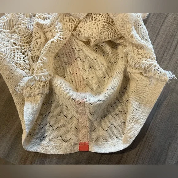 Miss Me Crocheted Tank - Sheer Front & Back - Size Medium - Picture 10 of 13